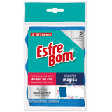 Esponja Mágica Bt457 2 Unidades Branca E Azul Esfrebom