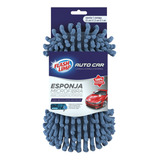 Esponja Microfibra Para Lavagem Automotiva Flashlimp Cor Azul