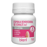 Esponja Removedora De Esmalte Sem Acetona 4x1 75ml Blant