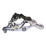 Espora Inox Santinha, Cavalos,promoção ,brinde Correia Couro