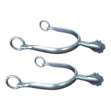 Espora Pantanal Inox Cão Médio Roseta Trevo Par