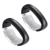 Espremedor De Alho Amassador Triturador Inox Manual Kit C/2 