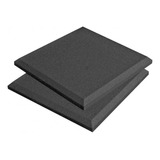 Espuma Acústica 50cmx50cmx2cm-liso Chanfrada-kit Com 10 Und
