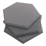 Espuma Acústica Hexagonal C/10 Placas 30cm X 3,5cm Lisa 