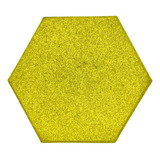 Espuma Acústica Hexagonal C/10 Und 30cm X 2cm Lisa Amarelo