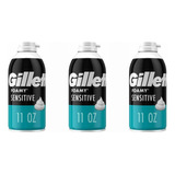 Espuma De Barbear Gillette Foamy Sensitive Pack C3