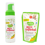 Espuma Limpeza Para Mãos Limpinhas Hipoalergênico + Refil 