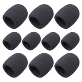 Espuma Protetora Para Microfone Sm 58 Preta Kit 10 Unidades