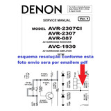 Esquema Eletrico Receiver Denon Avr 2307 Avr2307 Em Pdf