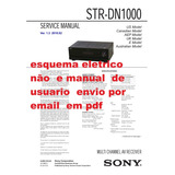 Esquema Eletrico Receiver Sony Strdn1000 Str Dn1000 Em Pdf 