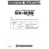 Esquema Serviço Receiver Pioneer Sx 838 Sx838 Em Pdf