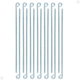 Estaca Para Barraca 30 Cm Aço 4,2 Mm Galvanizado 12 Unidades