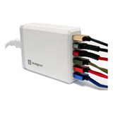 Estação Carregador Rápido De Celular 6 Saídas Usb 50w 10a