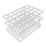 Estante 24 Furos Para Tubo De Ensaio 25mm Suporte Tubos