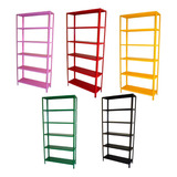 Estante Aço, 06 Bandejas- Branca 198x92x30,resistente