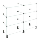 Estante Balcão De Vidro 1,00 X 1,00 X 0,30