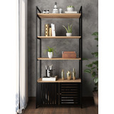 Estante Estilo Industrial Metal Madeira Organizador Office