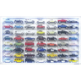 Estante Expositor Carros Nacionais 56 Nicho 1:43 Led