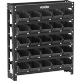 Estante Metálica Vonder C25 Gavetas Plásticas N°3 - Preto 