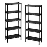 Estante Modular Organizadora Plastico 5 Prateleiras Preto