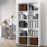 Estante Para Livros Holanda Branco 10 Nichos Bela Casa