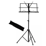 Estante Partitura Suporte Pedestal Cavalete Bolsa Kit C/ 2