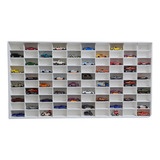 Estante Porta Carrinhos 100 Nichos Mdf Branco Escala 1:64