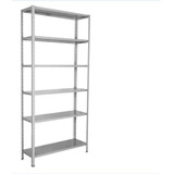 Estante Prateleira De Aço 6 Bandejas 40x92 Cm, Armário Com 198 Cm De Altura
