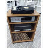 Estante Rack Para Discos De Vinil E Aparelhos Tico-1000s