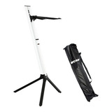 Estante Suporte Teclado Stay Slim 1100/01 Branca Com Capa