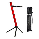 Estante Suporte Teclado Stay Slim 1100/01 Vermelho 110cm