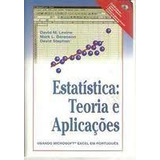 Estatística: Teoria E Aplicações De David M. Levine & Out...