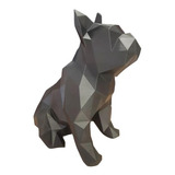 Estatua Bulldog Cachorro Decoração 15cm Lindo