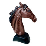 Estatua Busto Cavalo Fazenda Decoração Qualidade