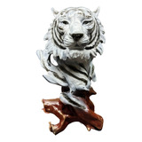 Estátua Busto Tigre - Decoração Resina