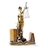 Estátua Dama Justiça Têmis 25cm Com Porta Caneta / Cartão