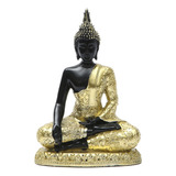 Estátua De Buda De Bênção Feita À Mão Escultura Fina