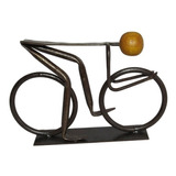 Estátua Decoração Ciclista Bicicleta Enfeite Para