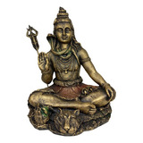 Estátua Deus Shiva Sentado - Decoração
