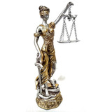 Estátua Deusa Dama Da Justiça Têmis