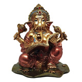 Estátua Ganesha Hindu Sorte Prosperidade Sabedoria