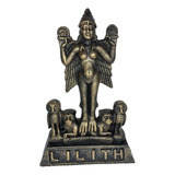 Estátua Lilith 01 - Decoração Esotérica Em Resina Cor Dourado