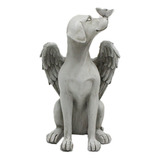 Estátua Memorial Angel Dog Esculpida À