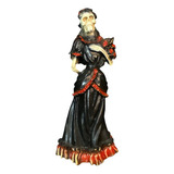 Estátua Noiva Caveira (preta) - Decoração