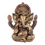 Estatueta Ganesha Hindu 19cm Sorte Prosperidade