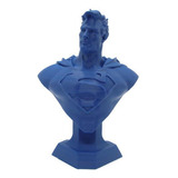 Estatueta Super-herói Azul 16x12x12cm | Mercado
