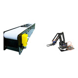 Esteira Transportadora Em Acrílico 55cm + 1 Braço Robótico