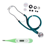Estetoscópio Clinico Premium + Termometro Digital