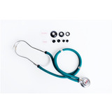 Estetoscopio Verde Rappaport Cardio Premium Tubo Duplo