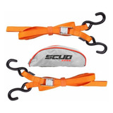 Esticador Presilha + 2 Gancho Cinta Extensor Scud Laranja